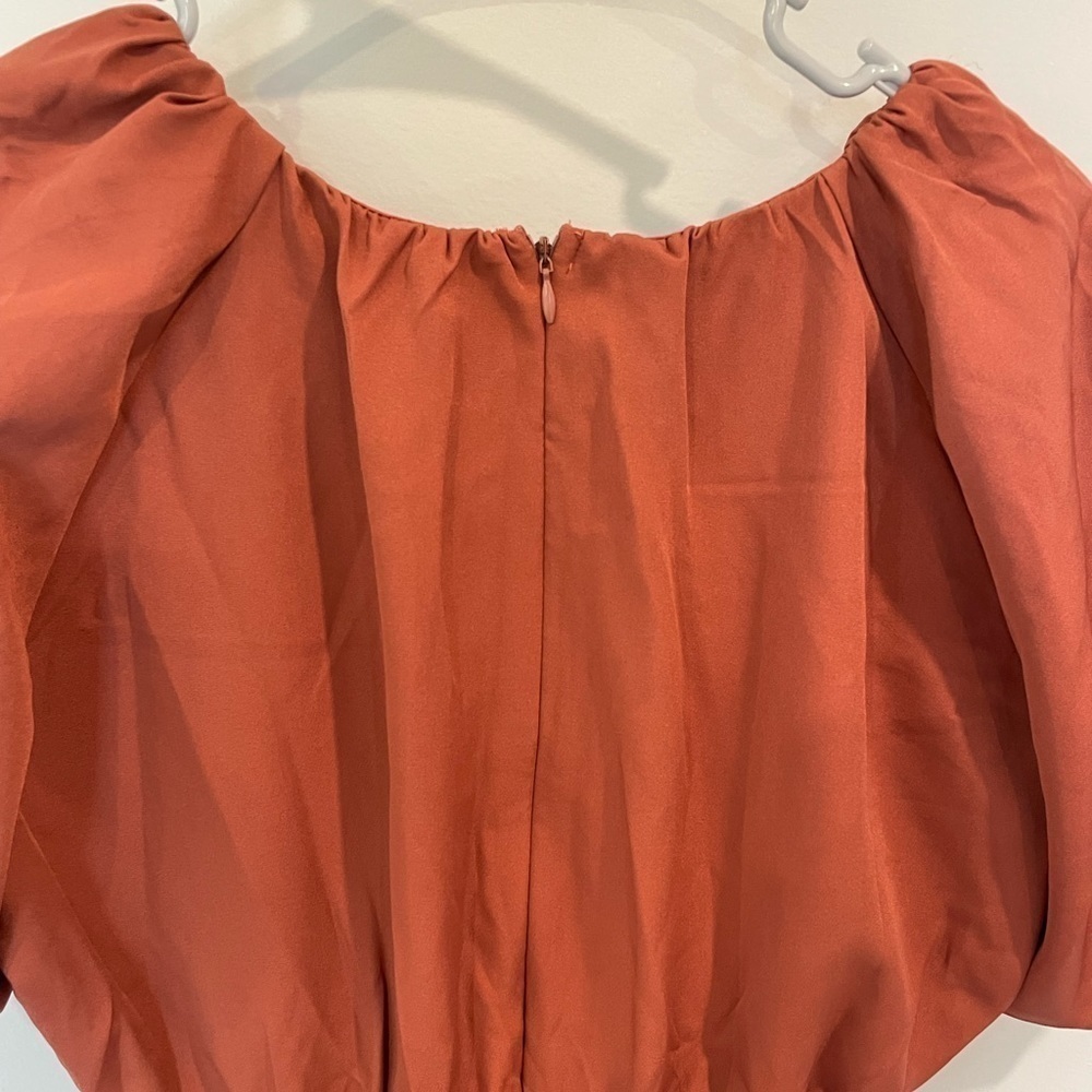 TCEC Bubble Dress in Burnt Orange - Picture 7 of 7